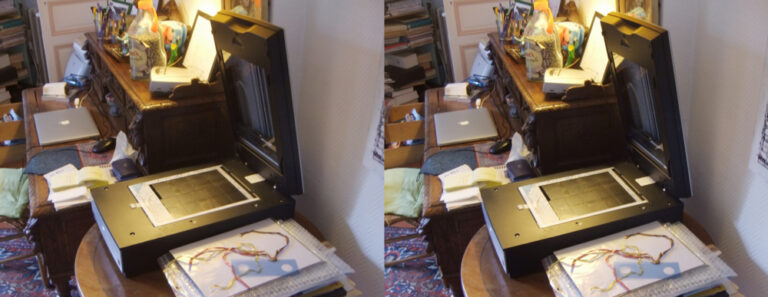 Numérisation de négatifs verre et inversion droite-gauche