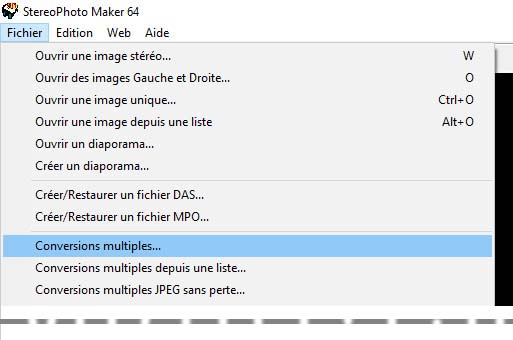 Préparer les images stéréo pour passer directement sur une TV 3D