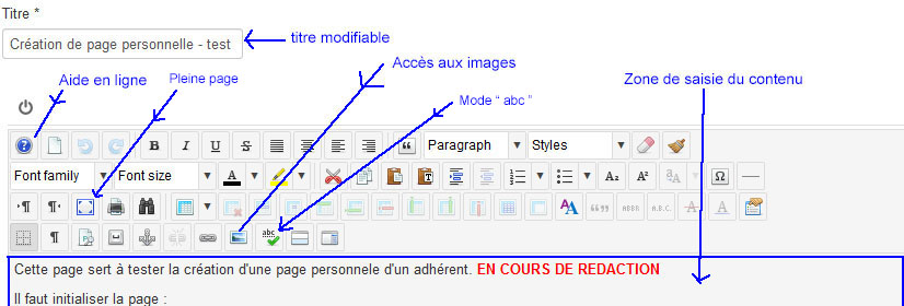 Editeur Article : outils