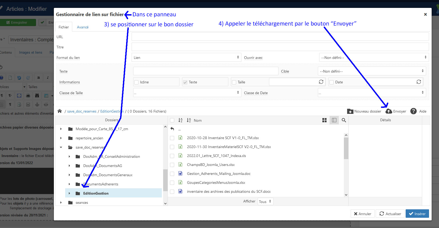 Fichiers Insertion B