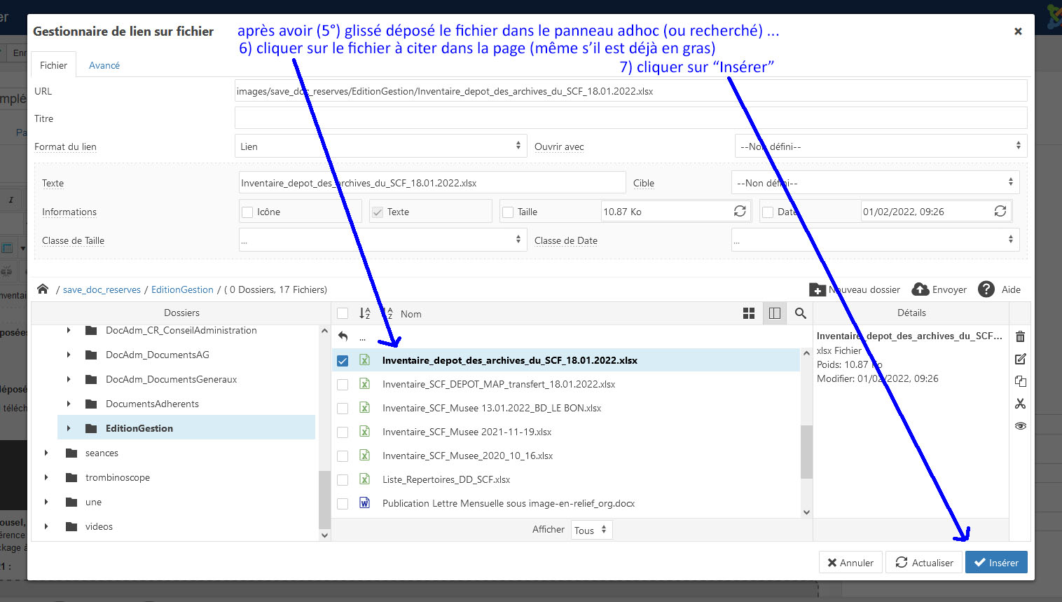 Fichiers Insertion C