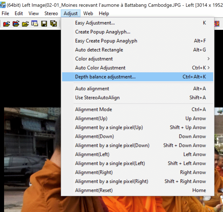 SPM commande : Depth balance adjustement