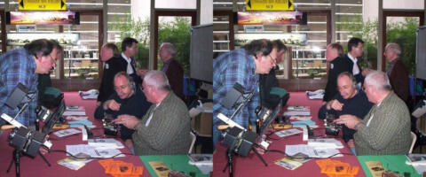 Stand du Stéréo-Club Français à la Foire à la Photo de Chelles 2004