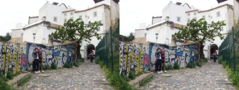 montée au Castelo Sao Jorge