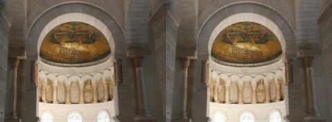 Mosaïque de l'abside, 130 000 tesselles