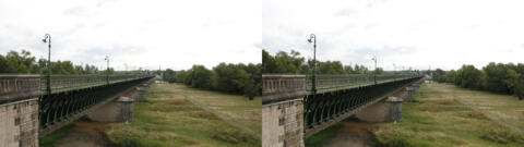 Pont-canal sur la Loire ouvert en 1896