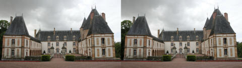 L'entrée principale du château