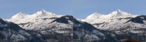 Massif au dessus de Bourg St Maurice