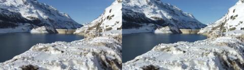 Le barrage du lac de Tignes