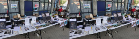 Le stand du SCF et du Cartoscope (à droite)