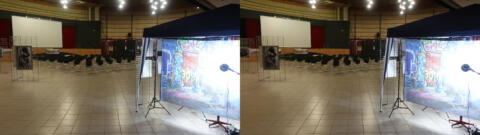 Salle de spectacle avec l'atelier photo lenticulaire
