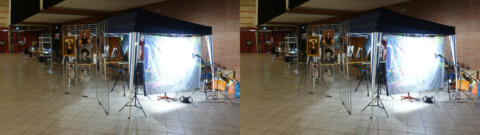 Salle de spectacle avec l'atelier photo lenticulaire