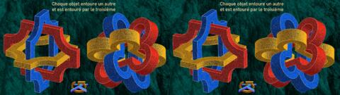 3 objets mutuellement perpendiculaires par paires