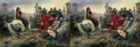 Reddition de Vercingetorix de Lionel Royer