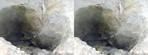 Wai-O-Tapu. Rainbow crater.