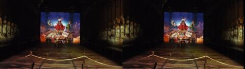 Projections dans le réfectoire, spectacle nocturne 2019