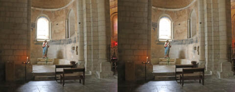 Sobriété d'une chapelle absidiale