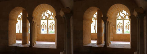 le cloître, vu de la salle caoitulaire