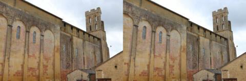 l'église reconstruite fin XIe - début XIIe siècle