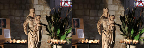 dansl'église