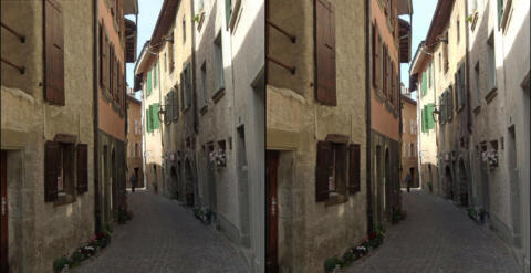 Avec rue étroite ...