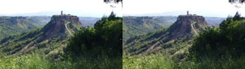 Civita de Bagnoregio, promontoire rocheux