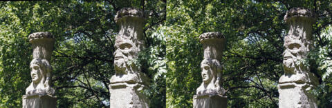 Colonnes face au théatre