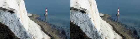 les falaises à l'ouest d'Eastbourne, dites Seven Sisters