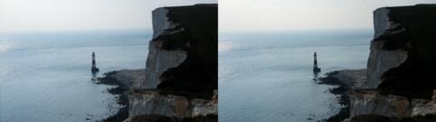 les falaises à l'ouest d'Eastbourne, dites Seven Sisters