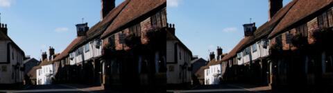 dans la petite ville d'Alfriston, où nous sommes allés à pied depuis les falaises