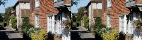 dans la petite ville d'Alfriston, où nous sommes allés à pied depuis les falaises
