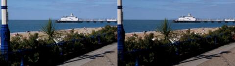 la plage aménagée à Eastbourne