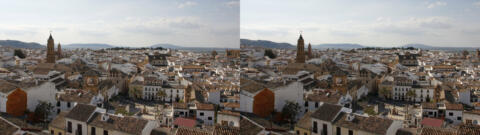Plaza San Sebastian vue de l'Alcazaba