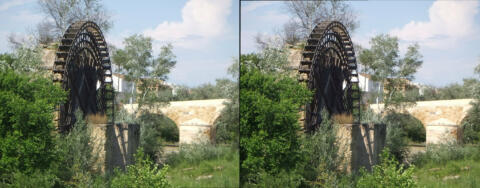 Noria pour arroser les jardins de l'Alcazar
