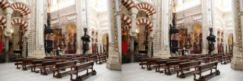 Cathédrale au centre de la Mezquita
