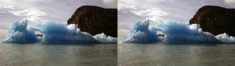 Iceberg à contrejour