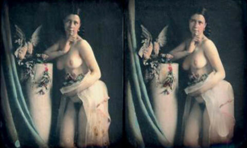 Jeune Femme Nue Appuyée à une Colonne