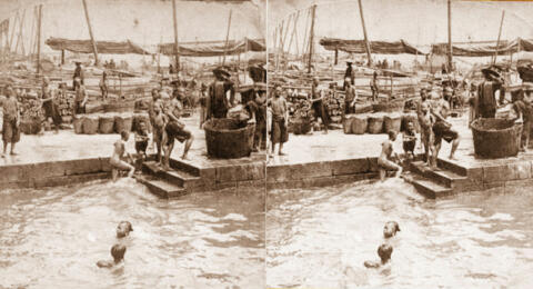 Hong Kong Celestial Subjects taking a Dip