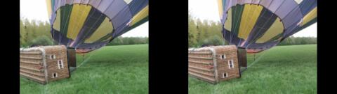 le ballon décolle