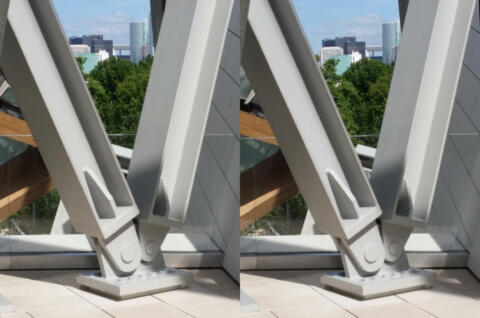 Fondation Vuitton, vue sur la Défence