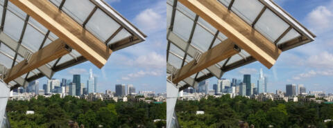 Fondation Vuitton, vue sur la Défence