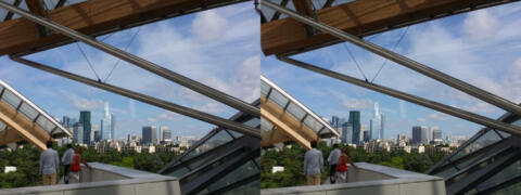 Fondation Vuitton, vue sur la Défence