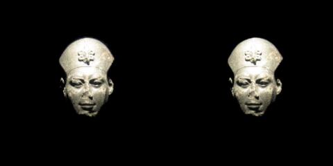 Tête de pharaon,Exposition «Les trésors engloutis d'Egypte» au Grand Palais