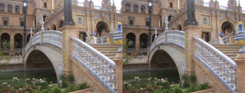 Place d'Espagne à Séville - Pont
