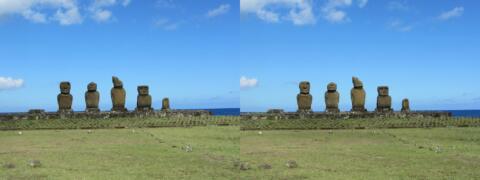 Îles de Pâques (Chili) - AHU TAHAÏ - Site cérémoniel