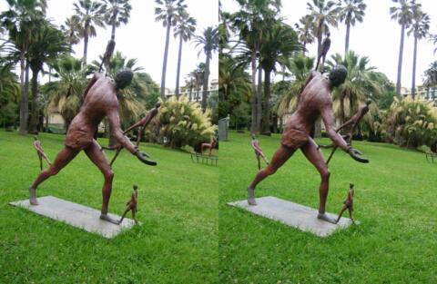 le jardin de la Villa Rhotschild : Le porteur
