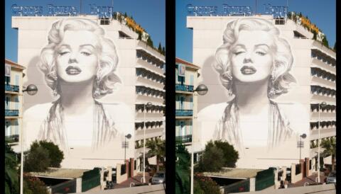 Ceci n'est pas une image plate - Cannes - Marilyn
