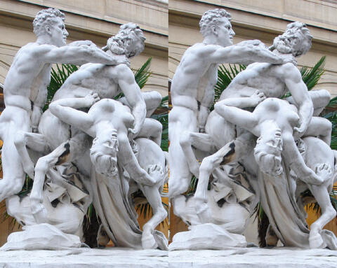 ''Combat de Centaure'' (Mairie du VI° à Paris) (détail)