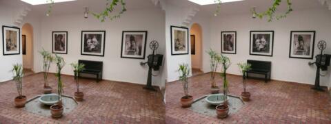 Marrakech, Patio du musée de la photographie.