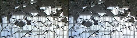 Une vue du Grand Miroir de Kader Attia, 2017
